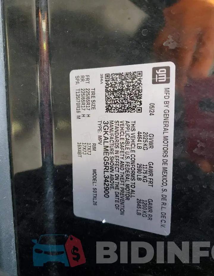 3GKALMEG5RL342900 Photo# 13