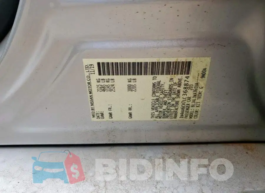 1N4AA6CV7LC368874 Photo# 12