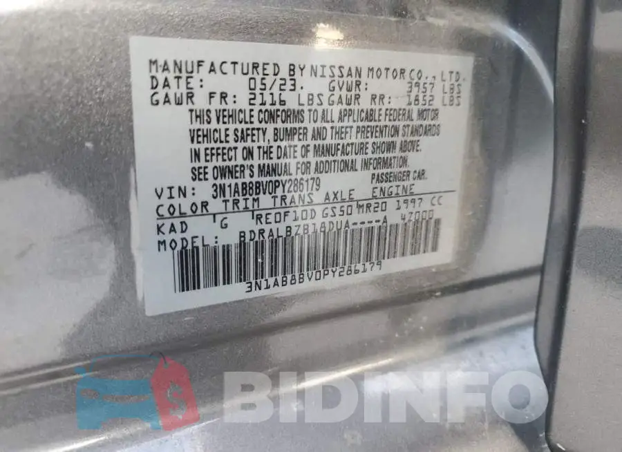 3N1AB8BV0PY286179 Photo# 12