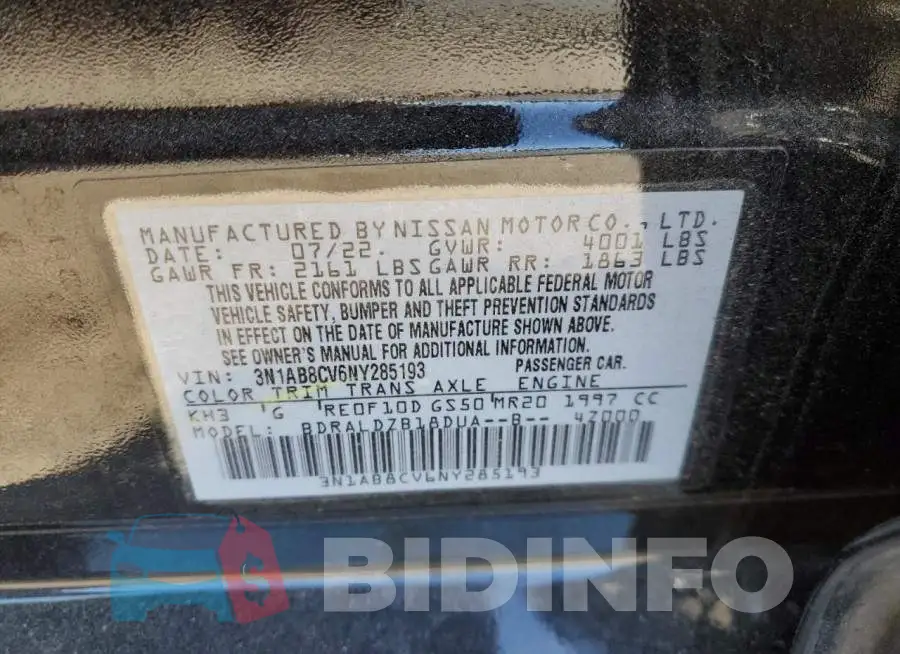 3N1AB8CV6NY285193 Photo# 12