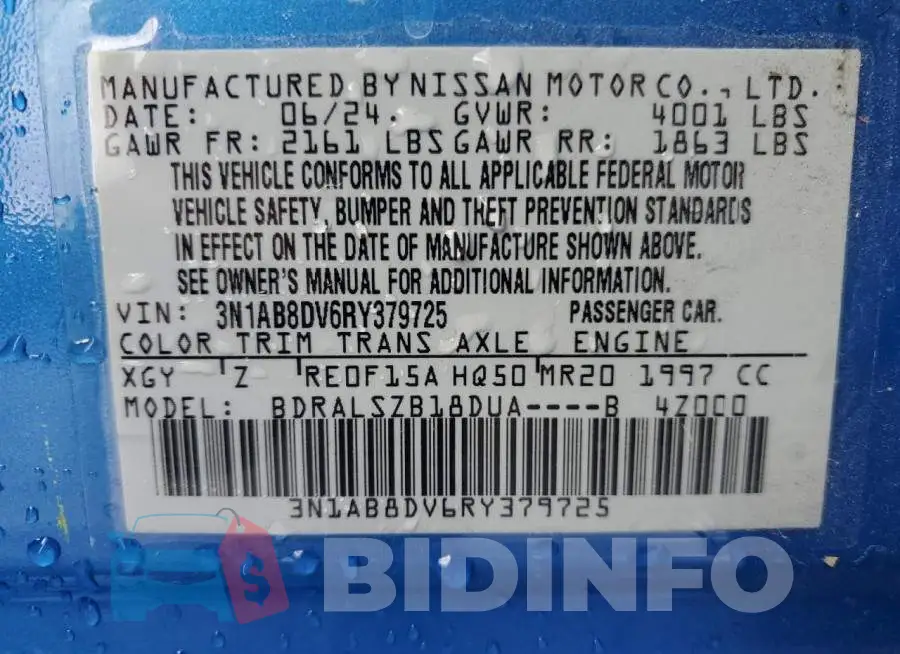 3N1AB8DV6RY379725 Photo# 12