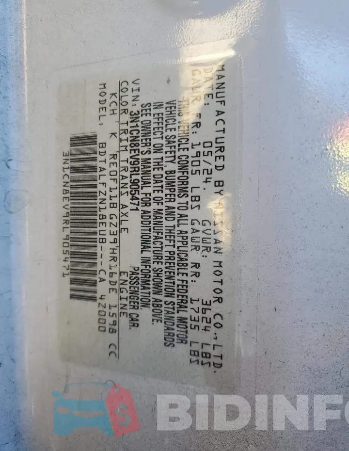3N1CN8EV9RL905471 Photo# 12