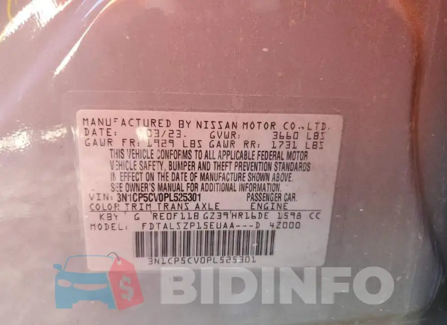 3N1CP5CV0PL525301 Photo# 14
