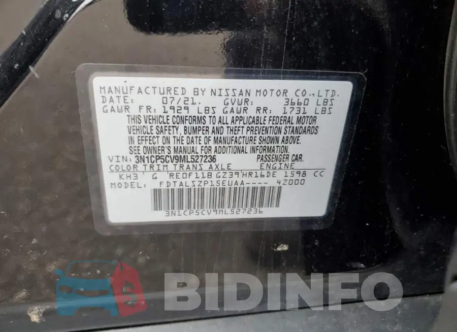 3N1CP5CV9ML527236 Photo# 13