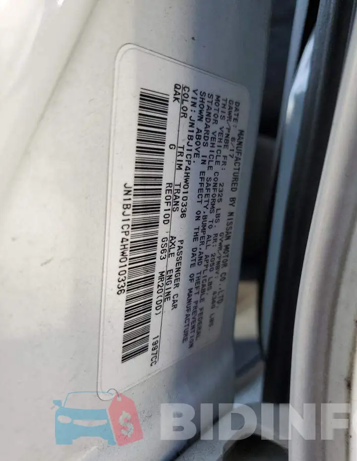 JN1BJ1CP4HW010336 Photo# 14