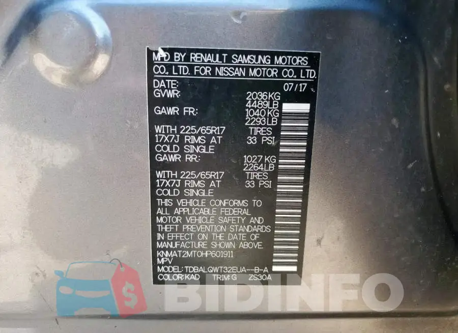 KNMAT2MT0HP601911 Photo# 14