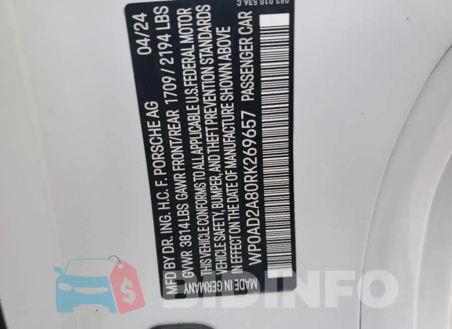 WP0AD2A80RK269657 Photo# 12