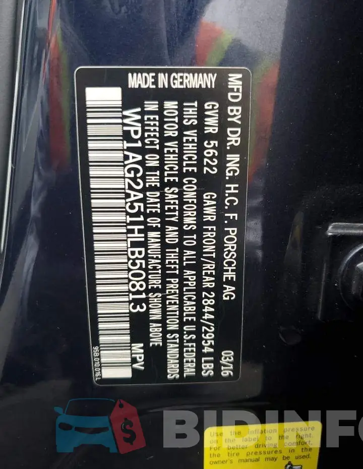 WP1AG2A51HLB50813 Photo# 13