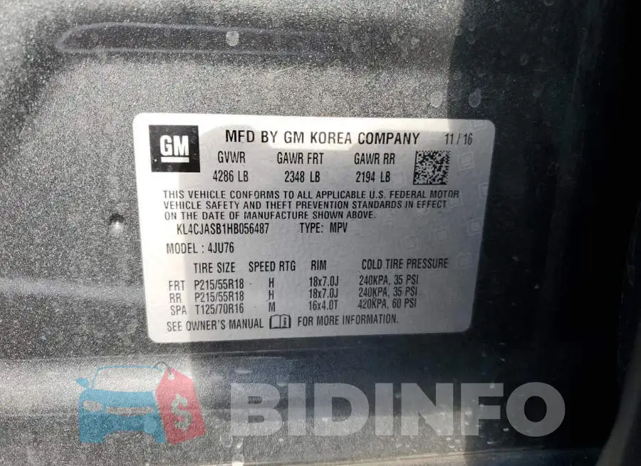 KL4CJASB1HB056487 Photo# 13