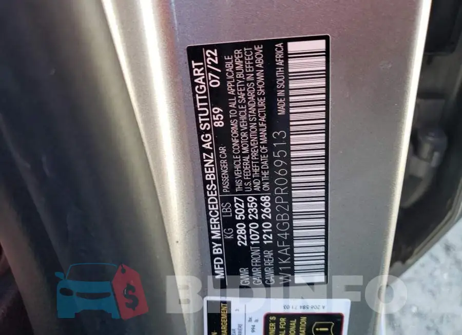 W1KAF4GB2PR069513 Photo# 12