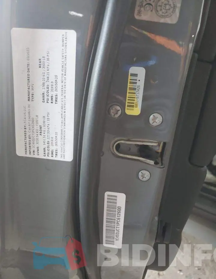 1C4SDJCT1PC612600 Photo# 13
