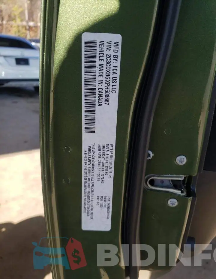 2C3CDXBGXPH508667 Photo# 12
