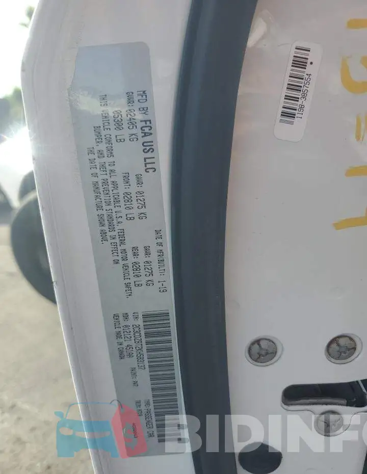 2C3CDZBT2KH583137 Photo# 13