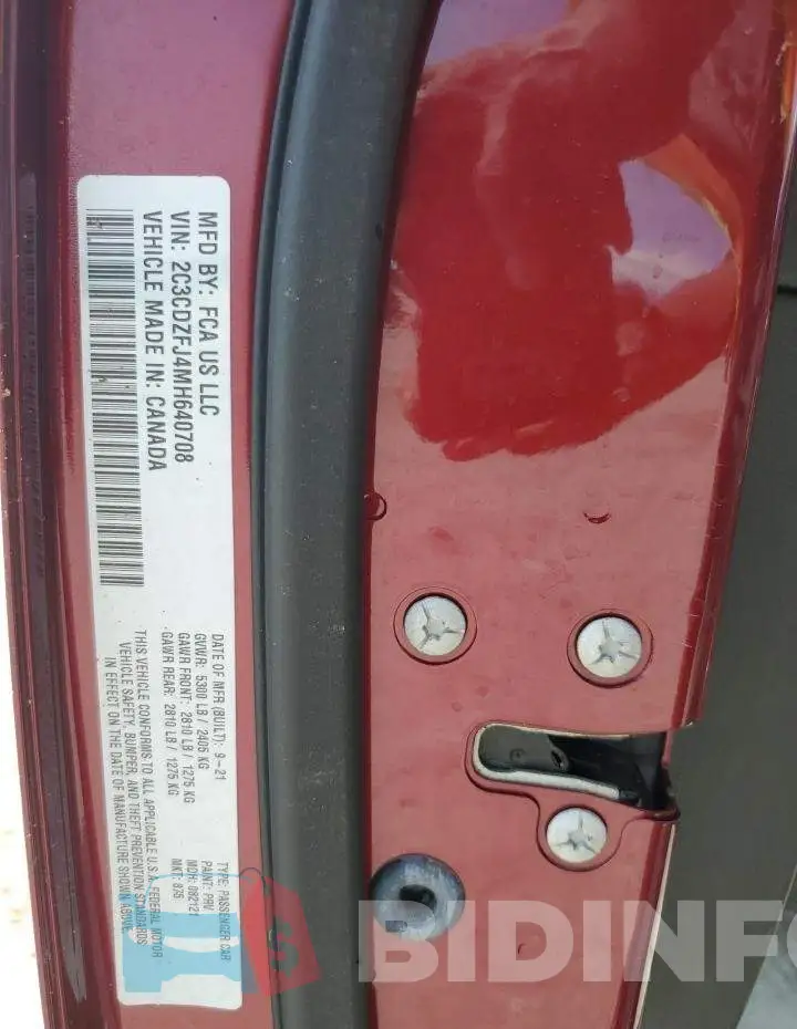 2C3CDZFJ4MH640708 Photo# 12