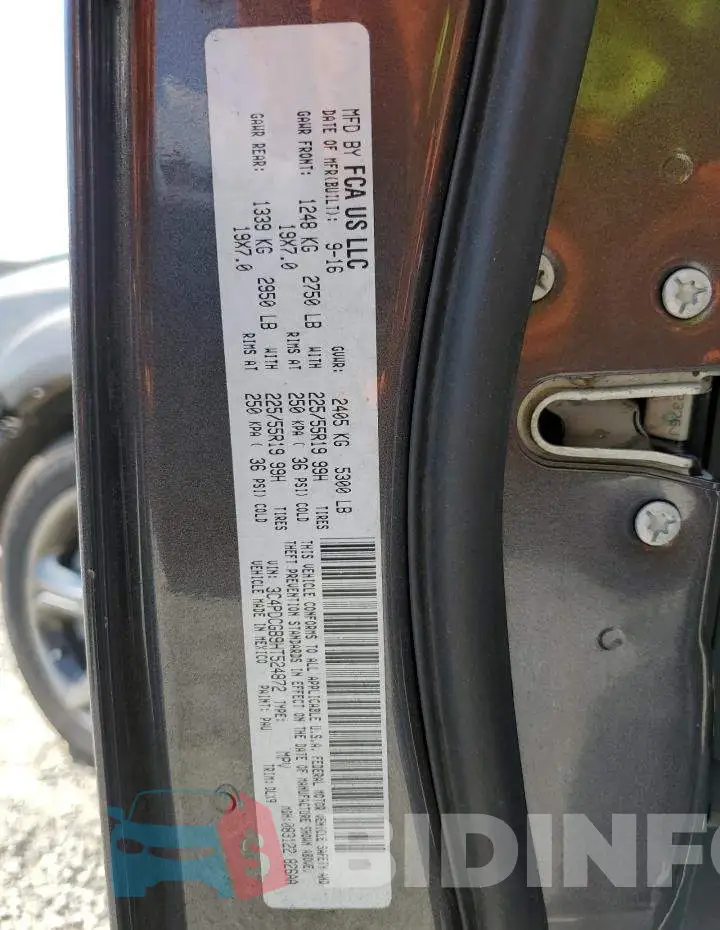 3C4PDCGB9HT524872 Photo# 13