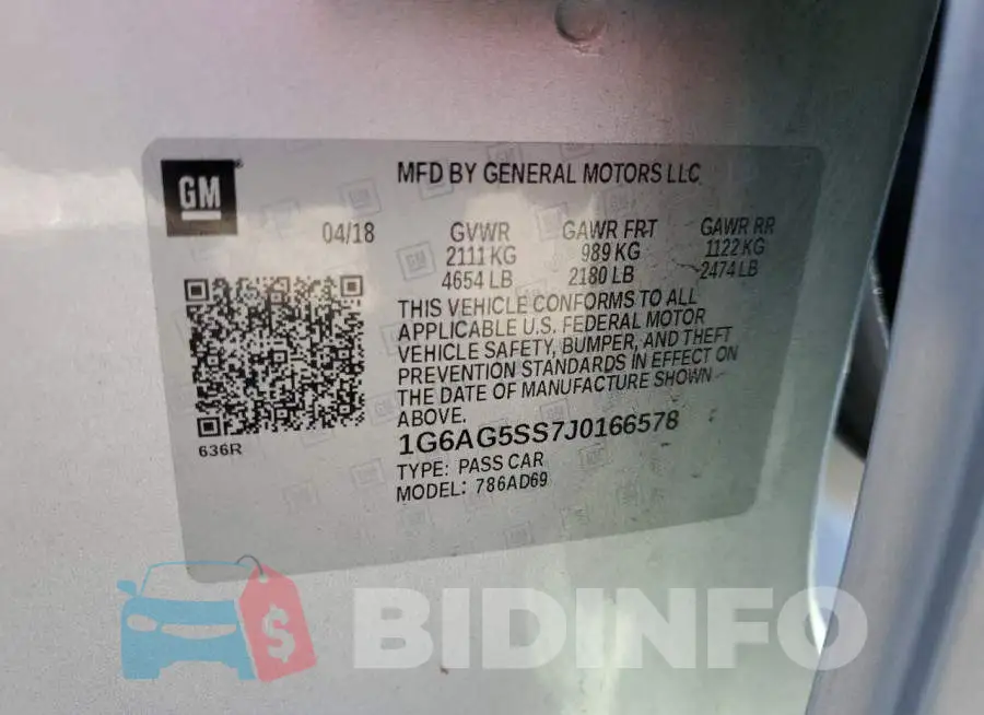 1G6AG5SS7J0166578 Photo# 13