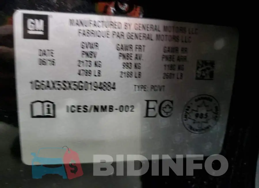 1G6AX5SX5G0194884 Photo# 12