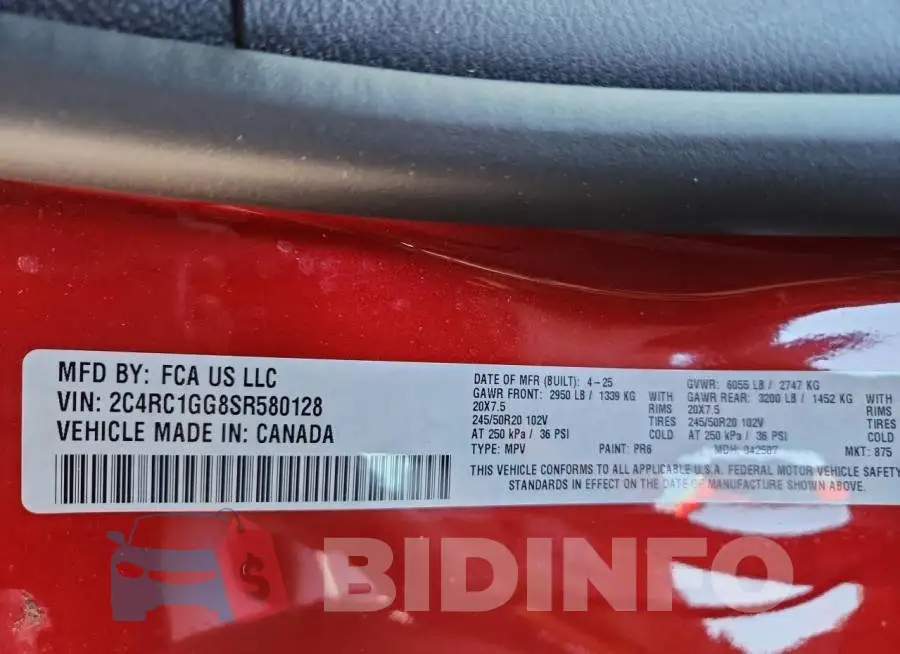 2C4RC1GG8SR580128 Photo# 13
