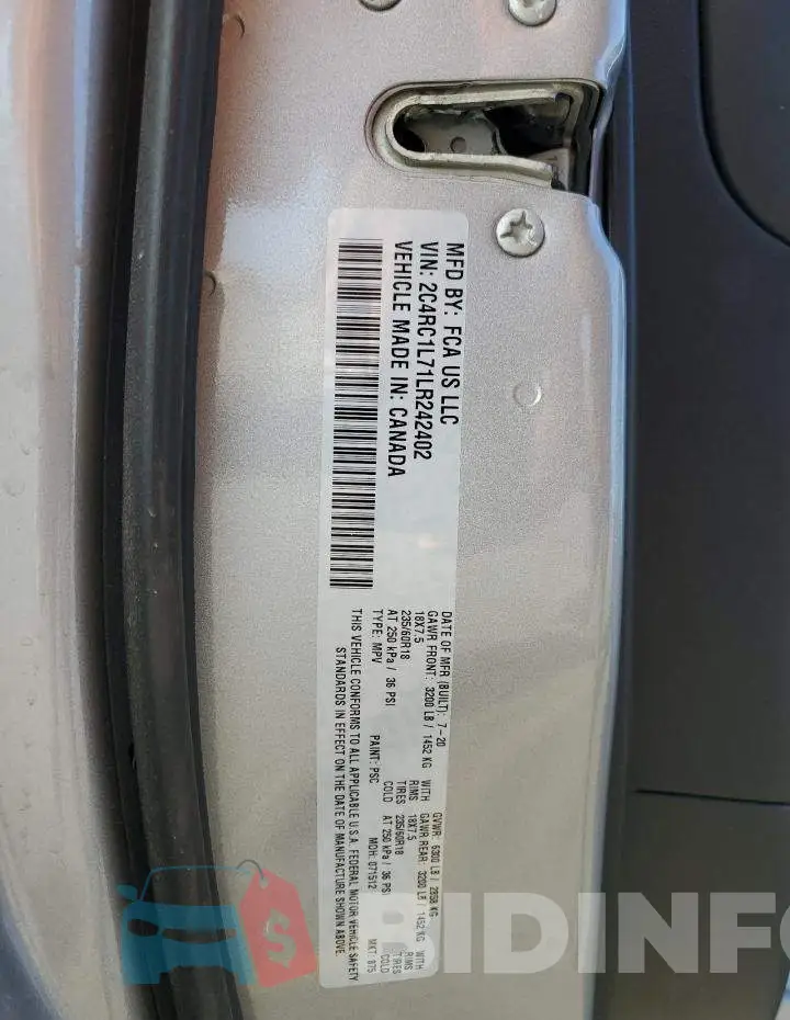 2C4RC1L71LR242402 Photo# 13