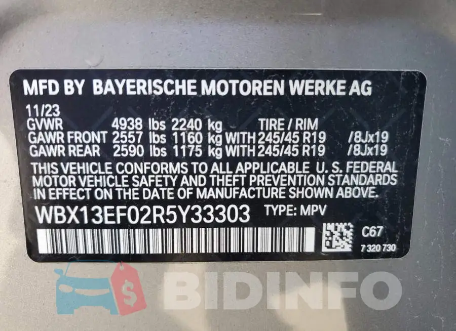 WBX13EF02R5Y33303 Photo# 12