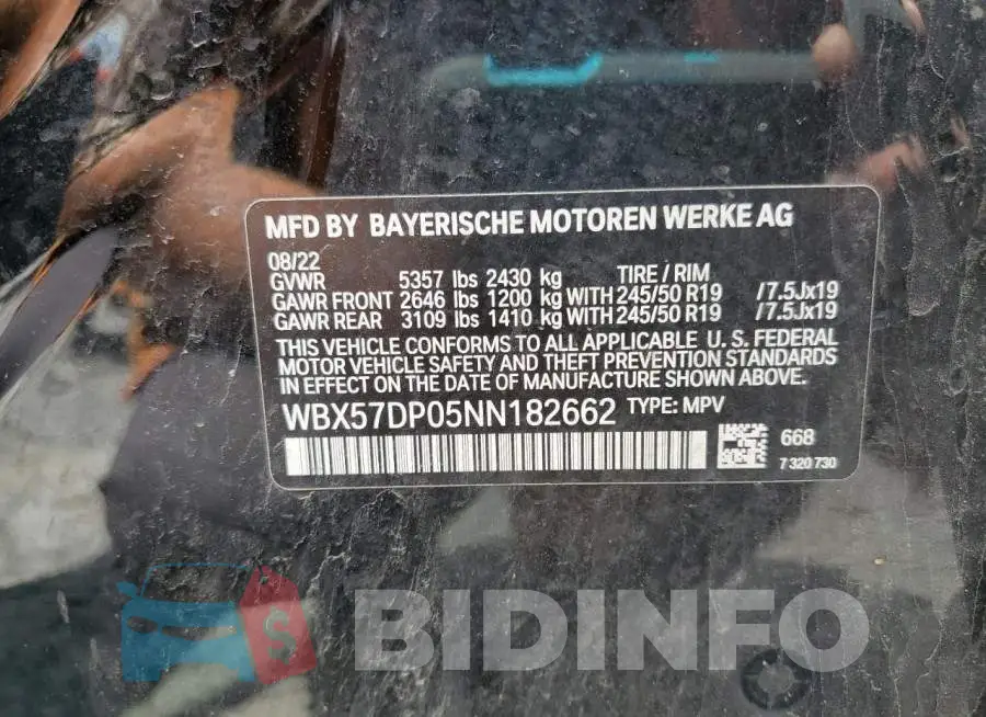 WBX57DP05NN182662 Photo# 13