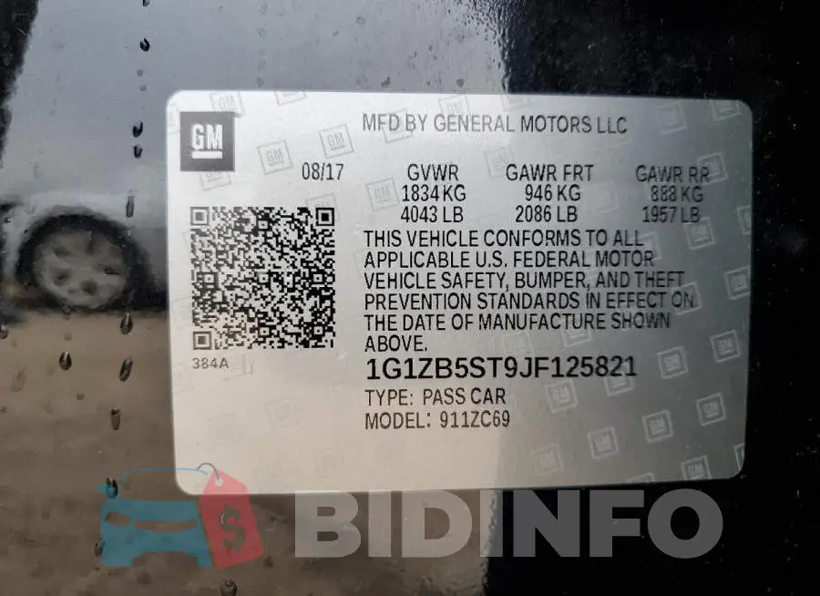 1G1ZB5ST9JF125821 Photo# 12