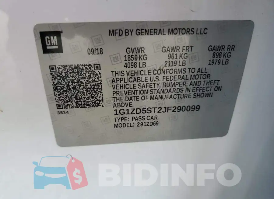 1G1ZD5ST2JF290099 Photo# 12