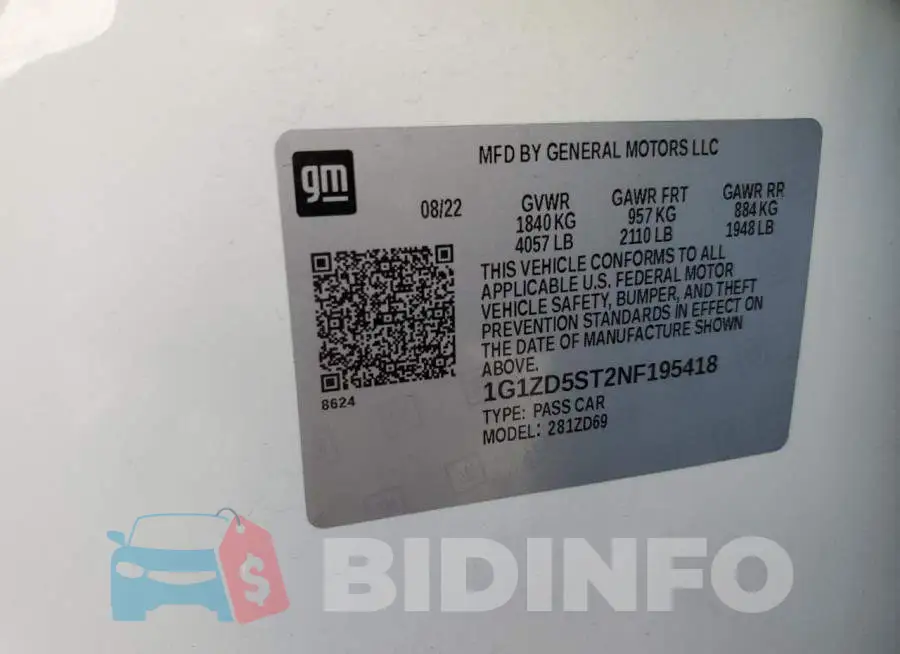 1G1ZD5ST2NF195418 Photo# 12