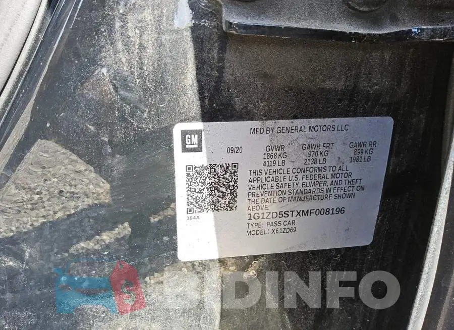 1G1ZD5STXMF008196 Photo# 12