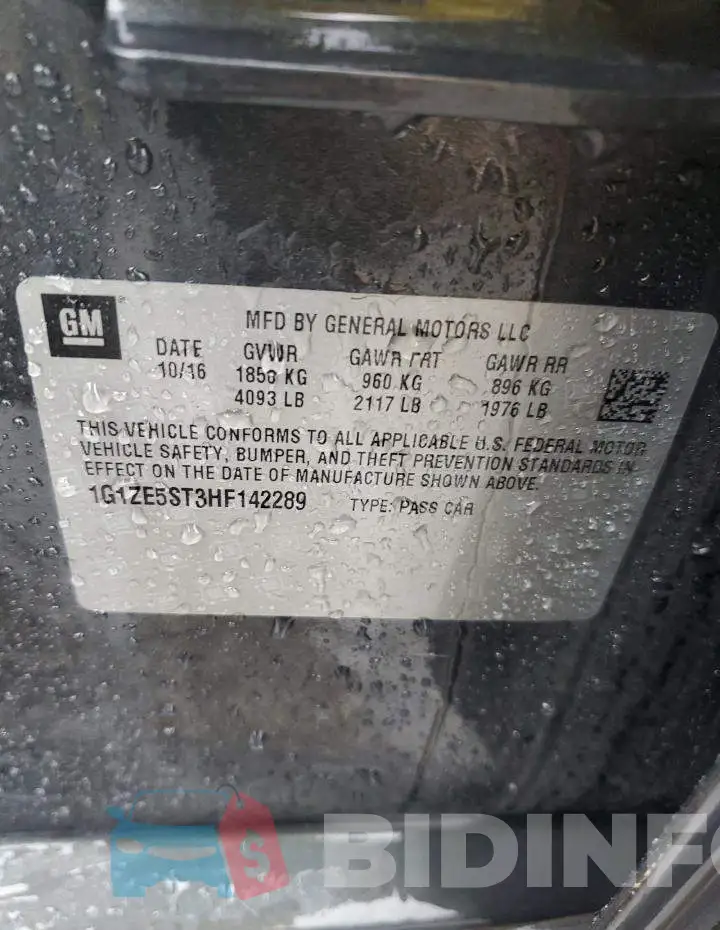 1G1ZE5ST3HF142289 Photo# 12