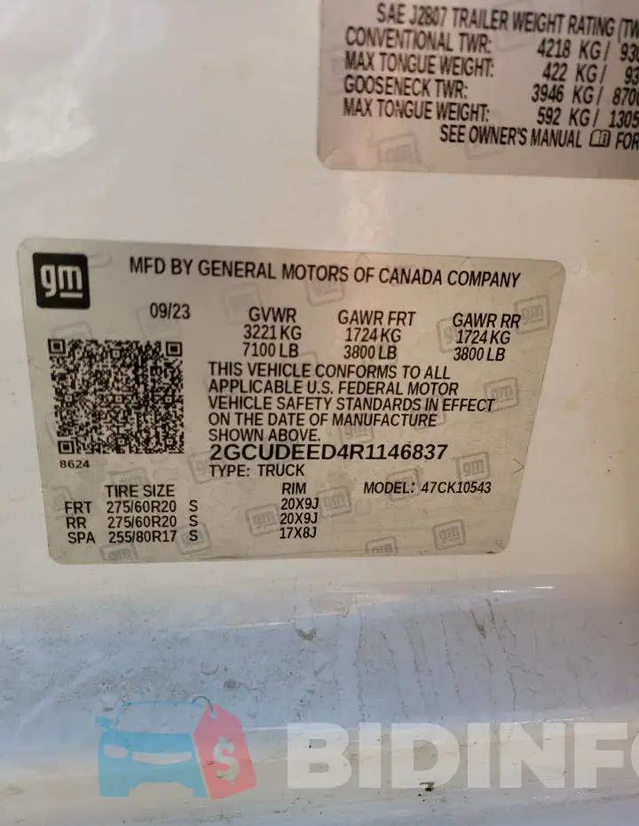 2GCUDEED4R1146837 Photo# 12