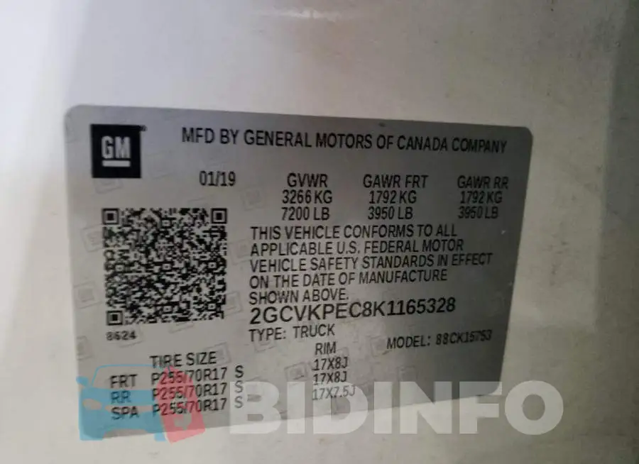 2GCVKPEC8K1165328 Photo# 12