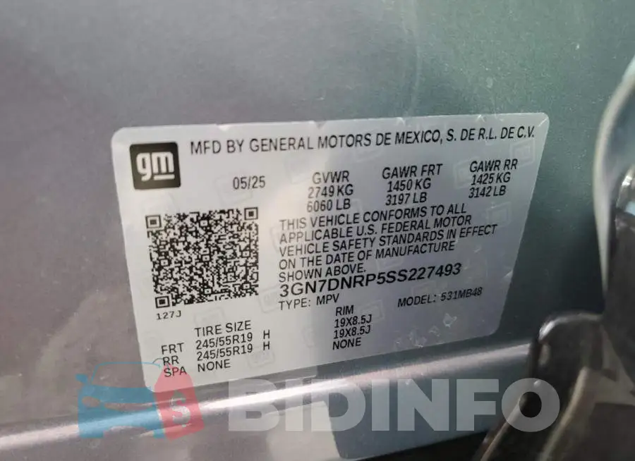 3GN7DNRP5SS227493 Photo# 12