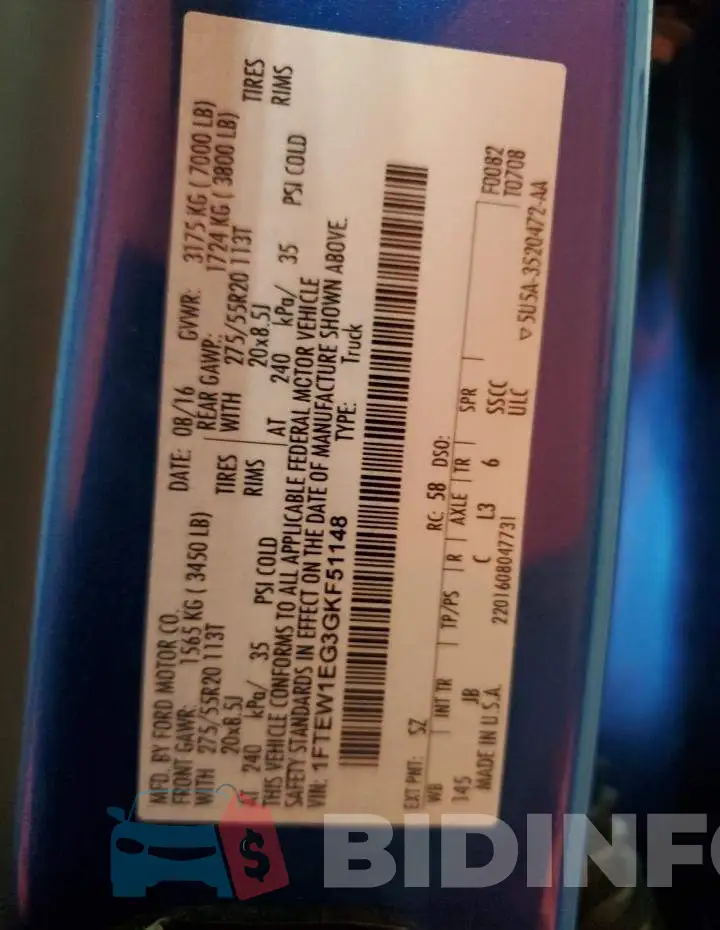 1FTEW1EG3GKF51148 Photo# 13