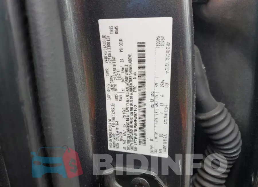 1FTEW1EP5HFB97160 Photo# 12