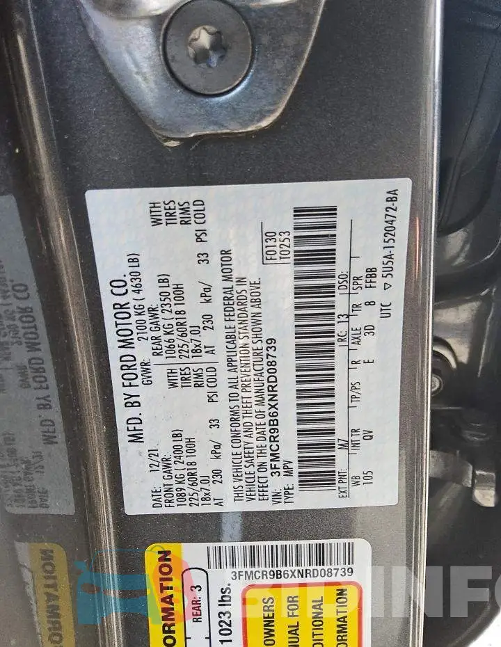 3FMCR9B6XNRD08739 Photo# 13