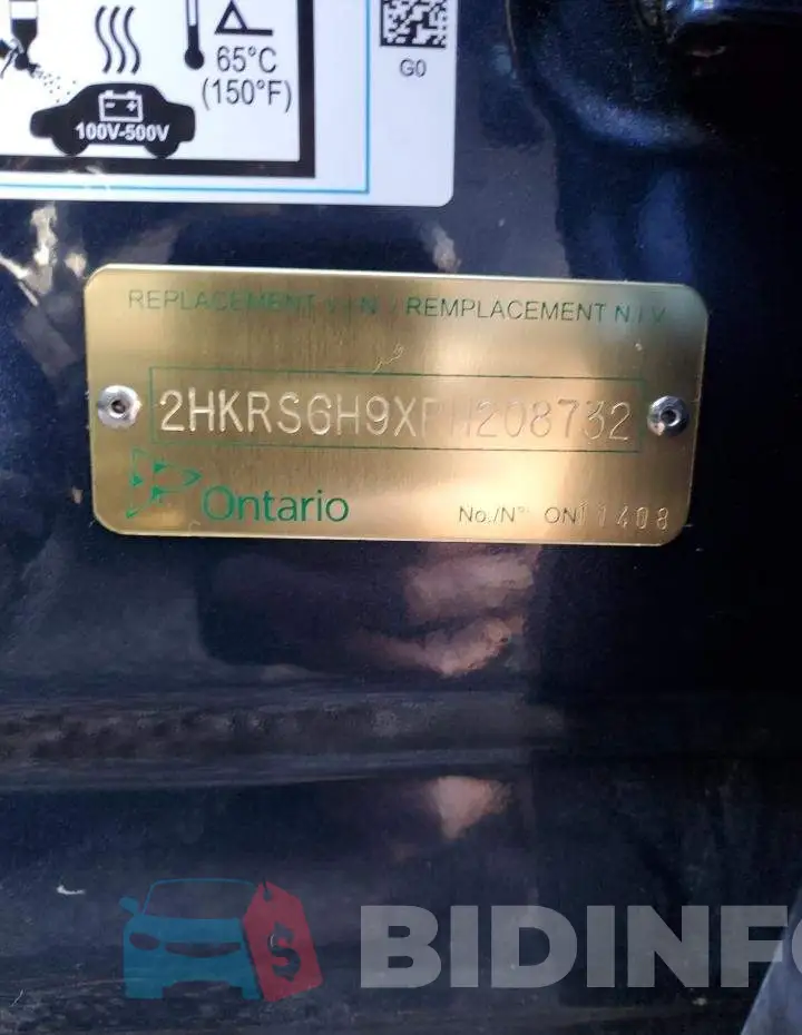 2HKRS6H9XPH208732 Photo# 13