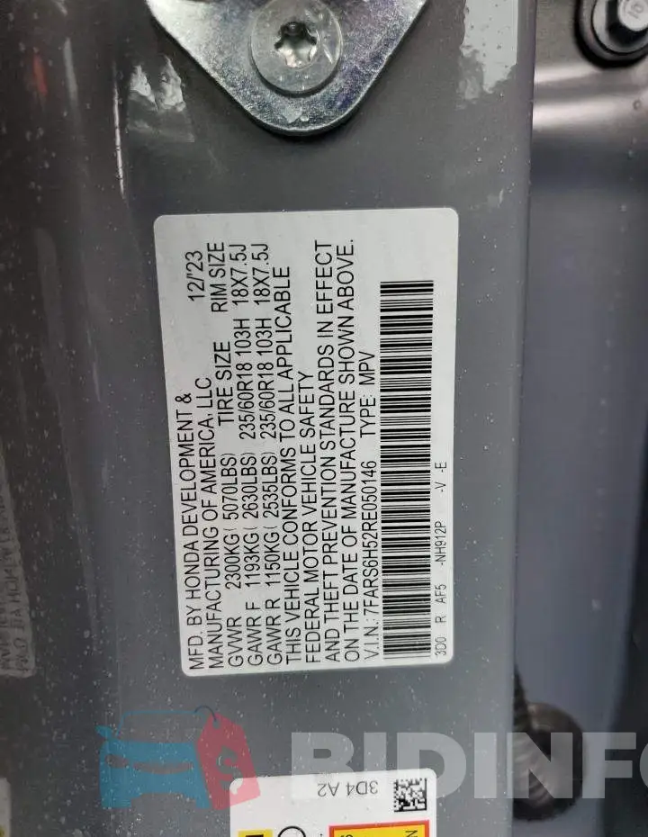 7FARS6H52RE050146 Photo# 12