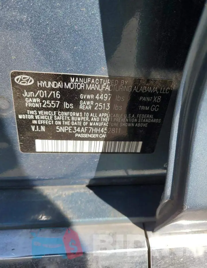 5NPE34AF7HH452811 Photo# 12