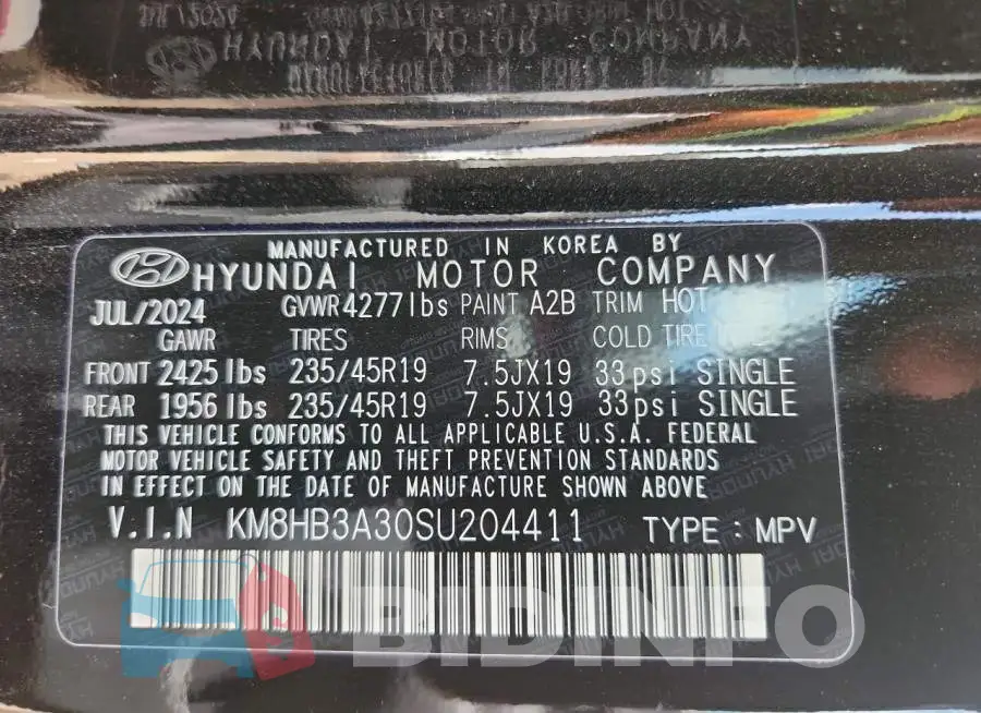KM8HB3A30SU204411 Photo# 13