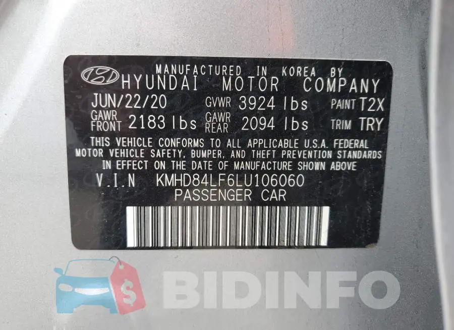 KMHD84LF6LU106060 Photo# 13