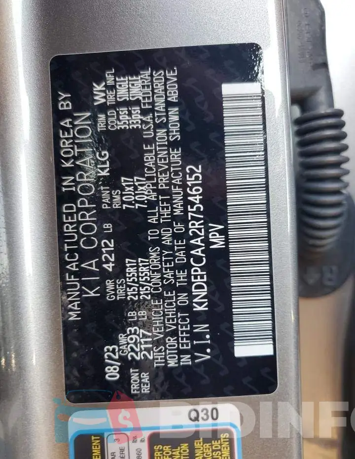 KNDEPCAA2R7546152 Photo# 13