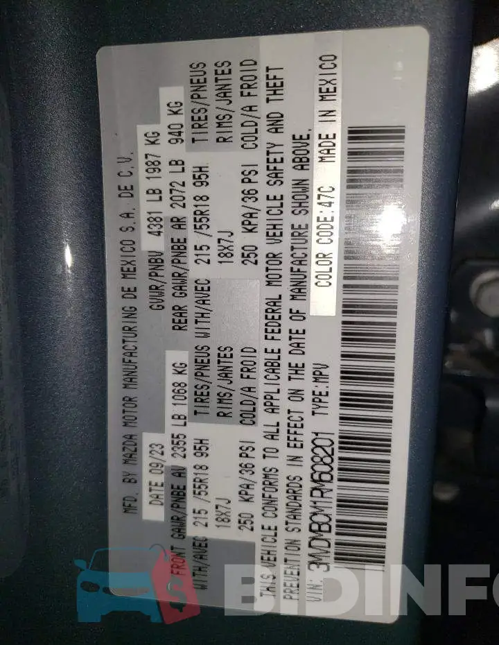 3MVDMBCM1RM608201 Photo# 13