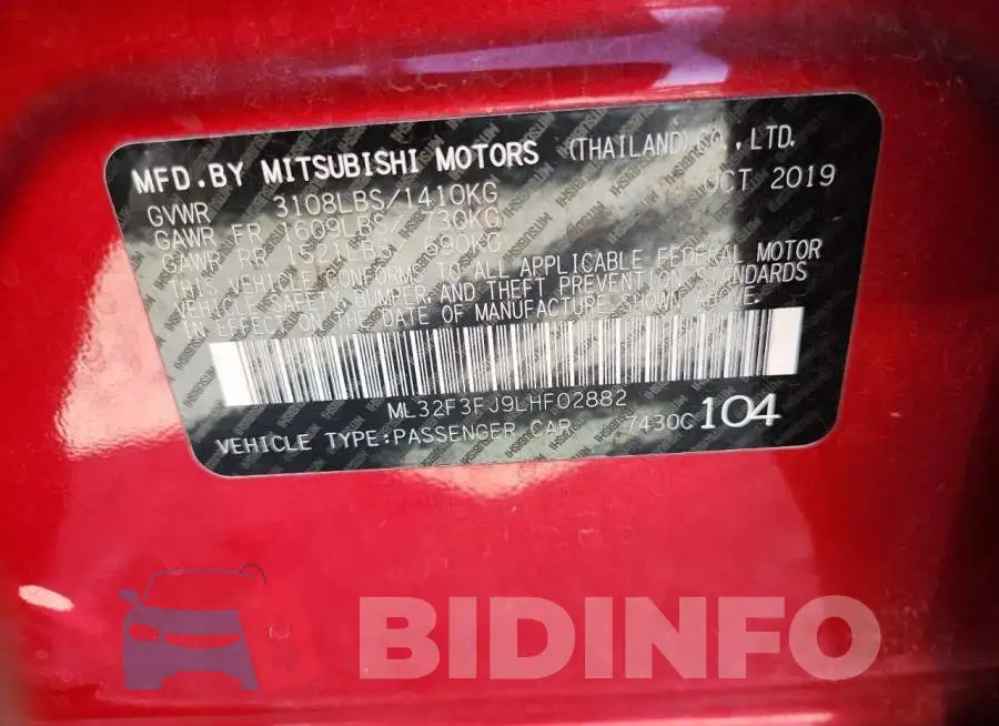 ML32F3FJ9LHF02882 Photo# 13