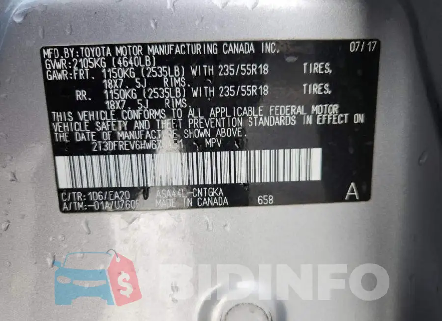 2T3DFREV6HW679451 Photo# 13
