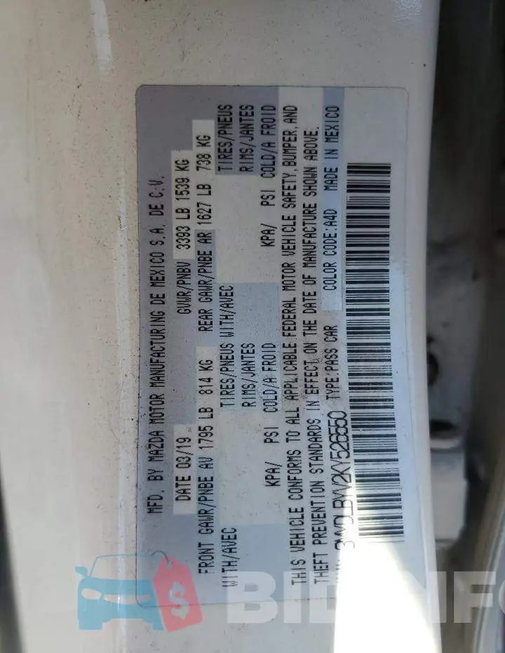 3MYDLBYV2KY526550 Photo# 12
