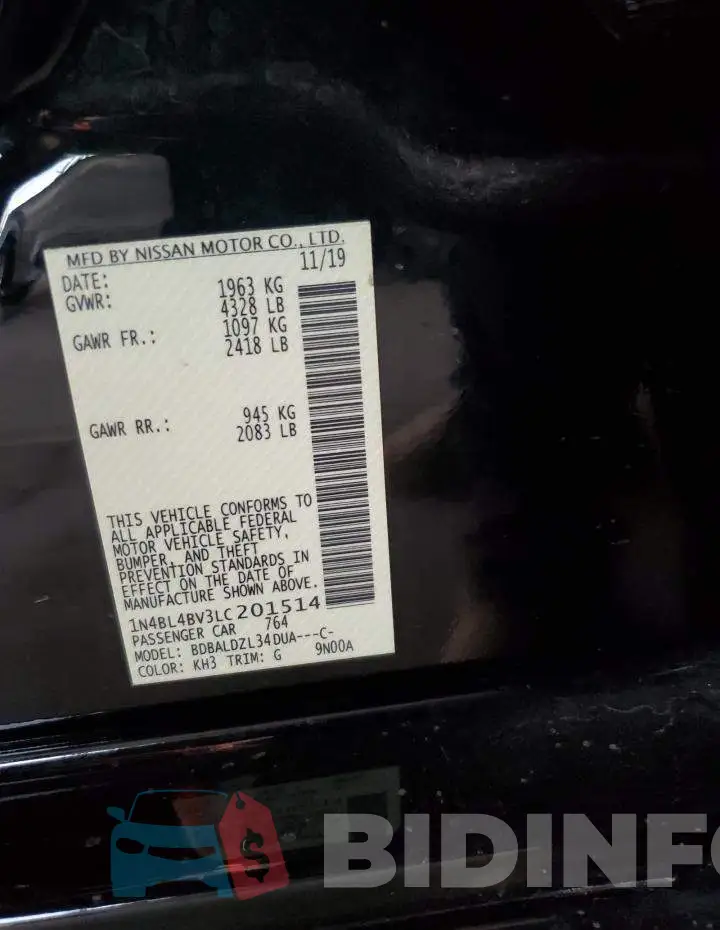1N4BL4BV3LC201514 Photo# 12