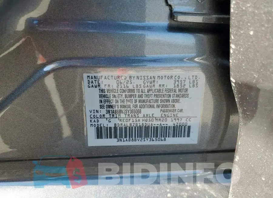3N1AB8BV2SY365068 Photo# 12
