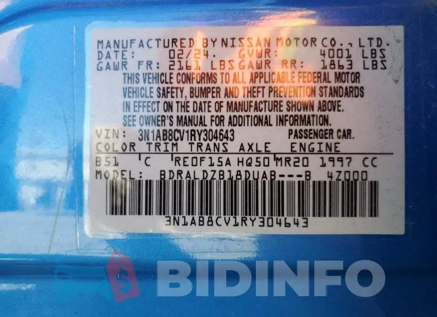 3N1AB8CV1RY304643 Photo# 12