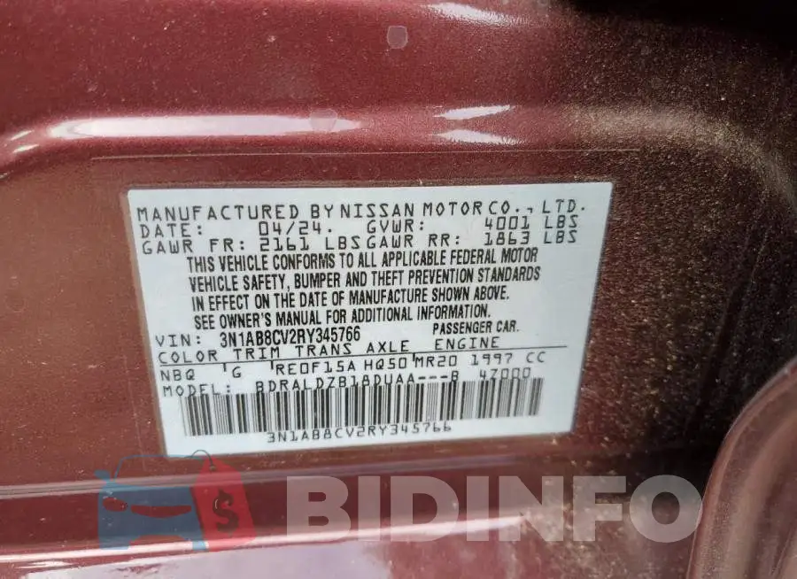 3N1AB8CV2RY345766 Photo# 12